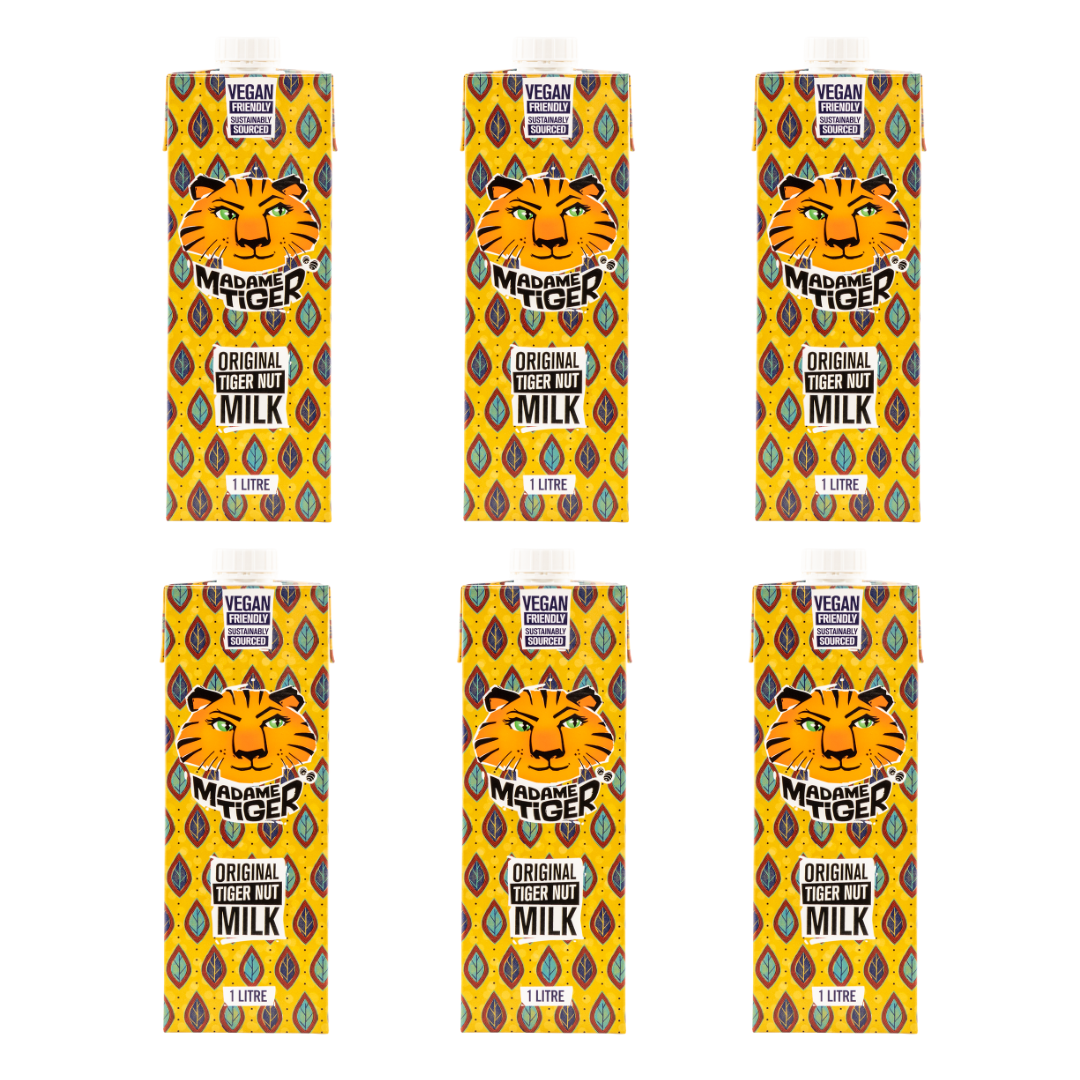 6 cartons of Madame Tiger's Original tiger nut milk